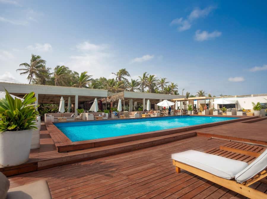 Accra Beachfront Experience: Sun Sand Calm & Lunch - Lunch beside the pool