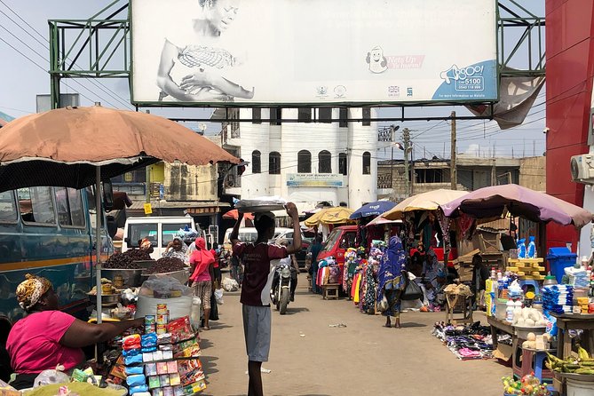 A busy street in central Accra