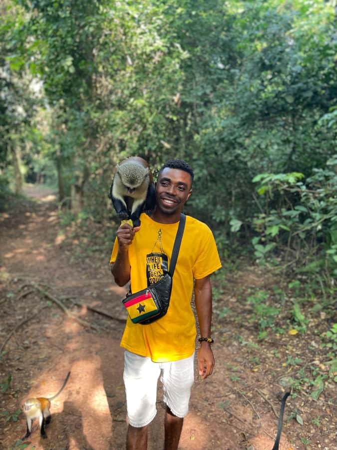 Ghana: 2-Day Monkey Sanctuary, Waterfall and Hiking Tour - Climbing Mount Afadjato at 885 meters