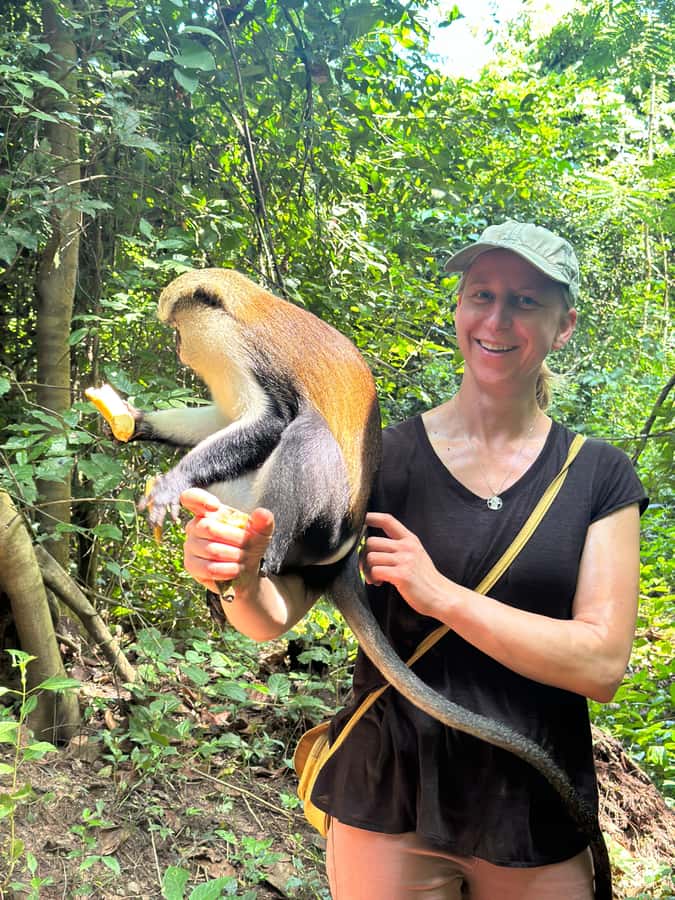 Ghana: 2-Day Monkey Sanctuary, Waterfall and Hiking Tour - The Ote Falls canopy walk