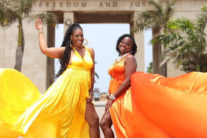 Luxury Flying Dress Photoshoot in Accra - Key points at a glance
