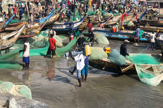 The Door Of No Return/ Dungeon & cape Coast Castle - Elmina’s harbor and fishing market