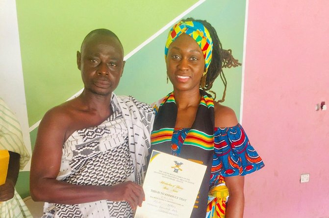 Traditional naming ceremony For African Diasporas in Kumasi - Visiting a cocoa farm
